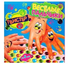 Игра настольная Твистер пальчиковый. Веселые пальчики Задира плюс