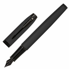 Ручка перьевая PARKER IM Achromatic Black BT корп черн матов нержавеющ сталь синяя 2127741