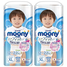 Трусики-подгузники Moony Megabox, р. 4+, 12-17 кг, 76 шт