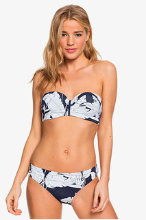 Купальник раздельный женский Roxy Printed Beach Classics ERJX203375 синий; белый S INT