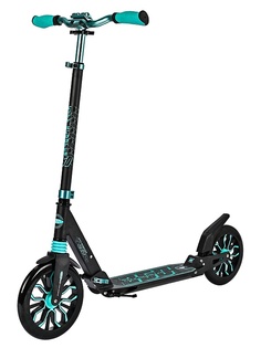 Городской самокат Sportsbaby City Scooter MS-250 черно-бирюзовый