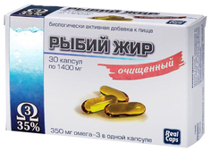 Рыбий жир очищенный капсулы 1400мг N30 No Brand