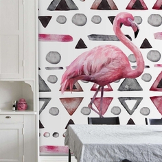 Обои Milan (Орнаментальный фламинго), M 2022, 200х270 см