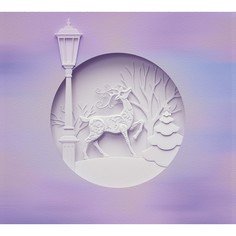 Обои Milan (3D Паспарту олень ), M 5161, 200х180 см