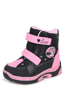 Дутые сапоги Minnie Mouse 131158 цв. чёрный, розовый р. 25