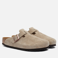 Шлепанцы мужские Birkenstock Boston Suede бежевые 43 EU