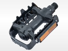Педаль велосипедная пластик 2603-70 MTB, 9/16 с алюминий рамкой TBS