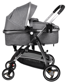 Коляска трансформер Pristina серый, Farfello