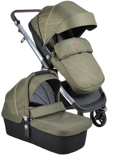 Коляска модульная 2 в 1 Farfello Cloud Baby CB хаки CB-11
