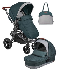 Коляска модульная 2 в 1 Farfello Zuma Duo Comfort изумрудный ZDC-12