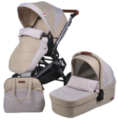 Коляска модульная 2 в 1 Farfello Zuma Duo Comfort бежевый ZDC-13