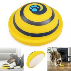 Интерактивная игрушка для собак Wobble Wag Woof Glider, желтый, 16 см