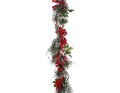 Хвойная гирлянда с ягодами и шишками ДЖЕРРРИ, 180х15 см, Edelman