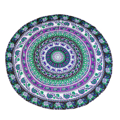 Пляжное покрывало, коврик пляжный Слоны, 140 см, VenusShape VS-PREO-03