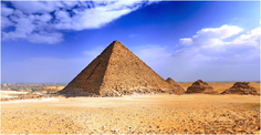 Картина на холсте с подрамником ХитАрт "Пирамиды" 100x53 см Модулка