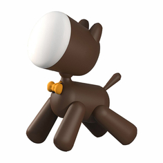 Светильник-ночник Lumobook Щенок с функцией регулирования яркости света, коричневый