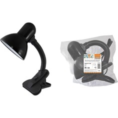 Светильник настольный TDM ELECTRIC SQ0337-0126, на прищепке, 60Вт, черный