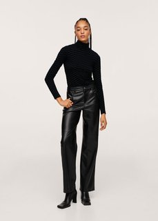 Лонгслив с бархатным логотипом - Flock Mango