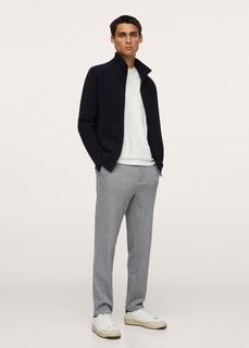 Брюки tapered fit в полоску - Nolen Mango