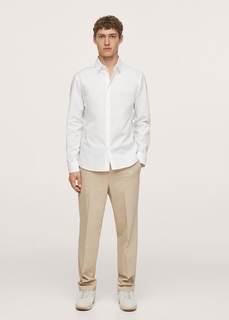 Рубашка slim fit из хлопка стретч - Play Mango