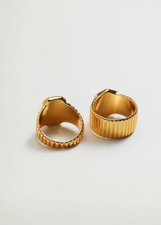 Комплект 2 кольца-печатки - Perdita Mango