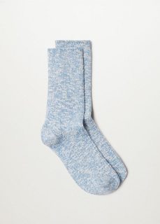 Хлопковые носки в рубчик - Cotton Mango