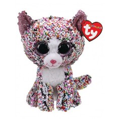 Мягкая игрушка TY Flippables "Кошечка Конфетти" с пайетками, 15 см