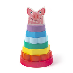 Пирамидка Деревяшки Поросёнок Хрю
