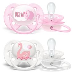 Пустышка Philips Avent Ultra Soft Dreams. Лебедь силикон, 0-6 мес