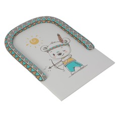 Пеленальная доска Polini Храбрый мишка с бортиками