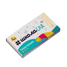 Пластилин классический Лео Учись, (6 цв/120 г)