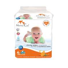 Mommy Care Детские влажные салфетки с экстрактом календулы 0+, 256 шт.
