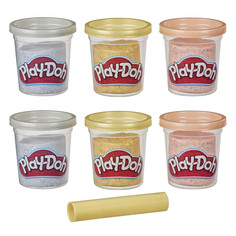 Play-Doh Набор банок для лепки золото и серебро