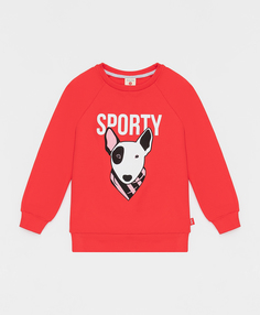 Свитшот с принтом красный Button Blue