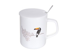 Кружка Эврика Зоопарк Тукан 360ml 30281