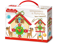 Настольная игра Десятое Королевство Шнуровки и липучки Часы с кукушкой Baby Toys 02927