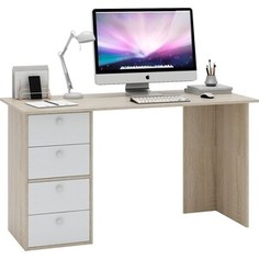 Стол письменный Мастер Прайм-55 дуб сонома/белый СТЛ-Прайм-55-СБ