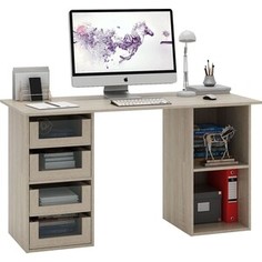 Стол двухтумбовый Мастер Прайм-64 дуб сонома СТЛ-Прайм-64-ДС