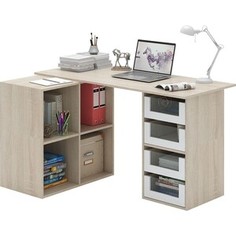 Стол угловой Мастер Прайм-79 дуб сонома/белый СТЛ-Прайм-79-СБ