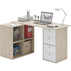 Стол угловой Мастер Прайм-78 дуб сонома/белый СТЛ-Прайм-78-СБ