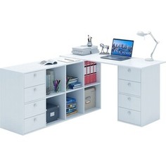 Стол угловой Мастер Прайм-82 белый СТЛ-Прайм-82-БТ