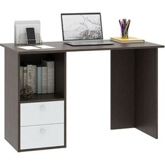 Стол компьютерный Мастер Прайм-43 венге/белый СТЛ-Прайм-43-ВБ