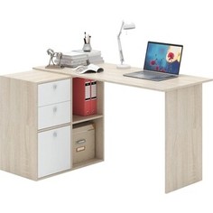 Стол угловой Мастер Прайм-69 дуб сонома/белый СТЛ-Прайм-69-СБ