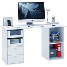 Стол двухтумбовый Мастер Прайм-65 белый СТЛ-Прайм-65-БТ