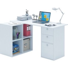 Стол угловой Мастер Прайм-80 белый СТЛ-Прайм-80-БТ