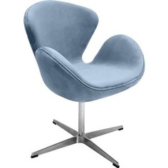 Кресло Bradex Swan chair серый, искусственная замша