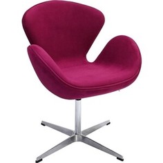 Кресло Bradex Swan chair винный, искусственная замша