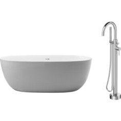 Акриловая ванна Vincea 170x80 со смесителем, слив-перелив (VBT-205, F7514100)