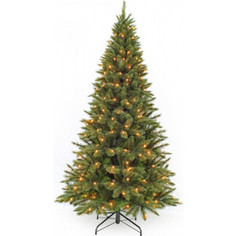 Елка искусственная Triumph Tree Лесная Красавица Стройная 230 см 304 Лампы Зеленая