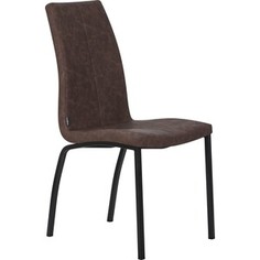 Стул BiGarden 304S-LML-mark черные ножки, коричневая винтажная экокожа (RU-05)